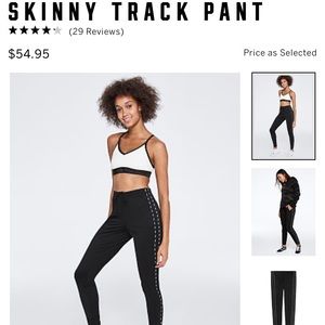 skinny track pants from pink nation